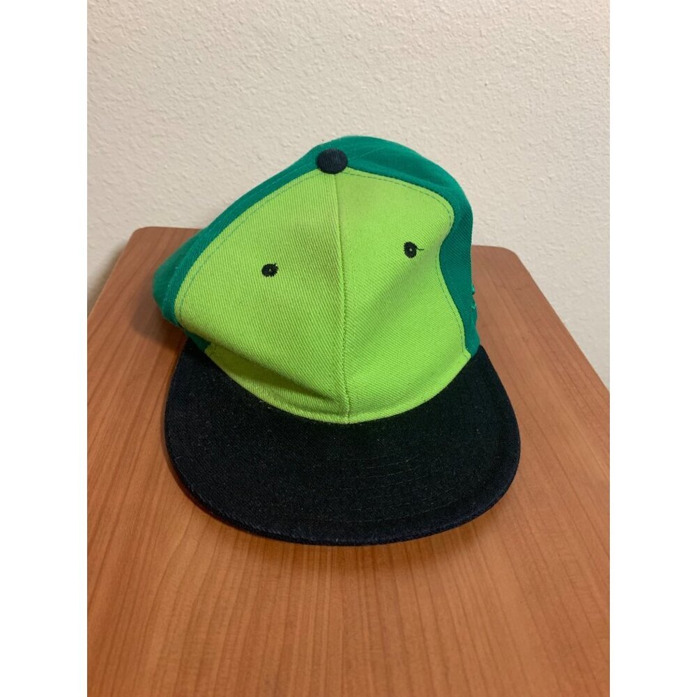 Akademiks Green Snap Back Cap Hat Outdoor Casual Skater Streetwear